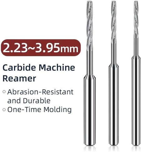 Carbide Drilling Tool Machine CNC Spiral Flute External Cooling Reamer PRO for Aluminum Diameter 3.4-3.95(3.66xD4x15x25x50-4T) in Saudi Arabia