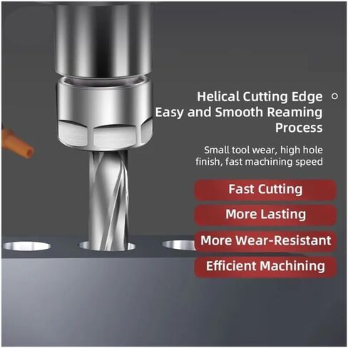 Carbide Drilling Tool Machine CNC Spiral Flute External Cooling Reamer PRO for Aluminum Diameter 3.4-3.95(3.66xD4x15x25x50-4T) in Saudi Arabia