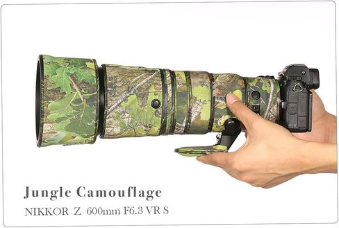 CHASING BIRDS Camouflage Waterproof Lens Coat for Nikon Z 600mm f/6.3 VR S Rainproof Lens Protective Cover (New Reed Camouflage, with 1.4X TC) in Kuwait