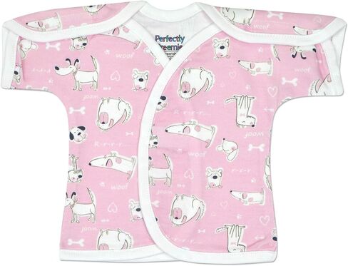 Open-Shoulder Cotton NICU Shirt - Preemie (3-6lbs) in Kuwait
