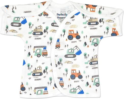 Open-Shoulder Cotton NICU Shirt - Preemie (3-6lbs) in Kuwait