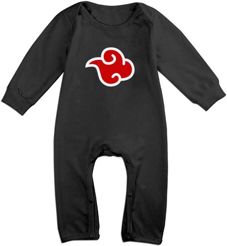 Funny Akatsuki Symbol Parody Baby Unisex Onesie Short Sleeve Bodysuit Romper Creeper in Kuwait