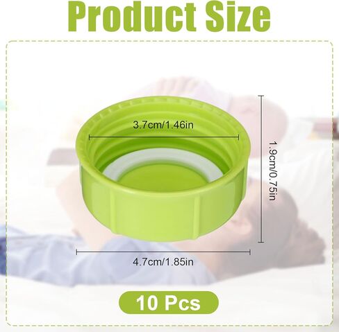 10pcs أغطية زجاجة ضيقة للأطفال متوافقة مع Dr Brown's و Medela و Ameda و Ameda ، وأغذية زجاجة السفر لقطع الغيار للدكتور براون ، وأغطية زجاجة الأطفال مع حشية ختم BPA. in Kuwait