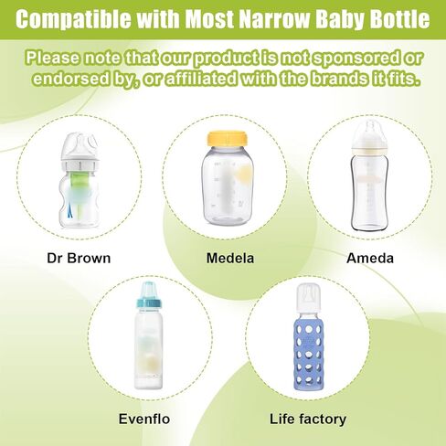 10pcs أغطية زجاجة ضيقة للأطفال متوافقة مع Dr Brown's و Medela و Ameda و Ameda ، وأغذية زجاجة السفر لقطع الغيار للدكتور براون ، وأغطية زجاجة الأطفال مع حشية ختم BPA. in Kuwait