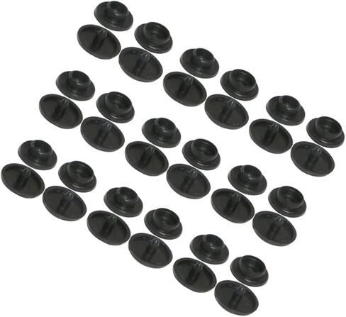 Gadpiparty 100 Sets Black Plastic Snap Buttons Durable Fasteners for Clothing Accessories for Diapers Bibs Towels and Apparel in Saudi Arabia