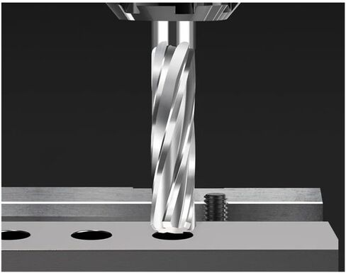 Machine Reamer 4-10mm Carbide CNC Spiral Flute PRO External Cooling for Aluminum(7.1xD8x16x60x100-6T) in Saudi Arabia