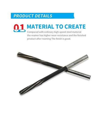 HSS Machining Spiral Straight Shank Flute Reamer Cutct Cutt H7 Diameter 2-16mm for Metal Steel Aluminium Drill Tool CNC (3mm) in Saudi Arabia
