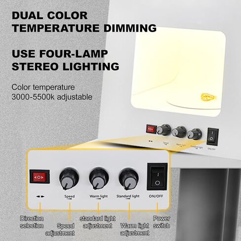 Photography Tent Kit with 360 Electric Turntable/3000-5500k Dimmable Light, Jewelry Photography Studio Light Box Jewelry with Black Background (TB30) in Saudi Arabia