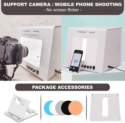 Photography Tent Kit with 360 Electric Turntable/3000-5500k Dimmable Light, Jewelry Photography Studio Light Box Jewelry with Black Background (TB30) in Saudi Arabia