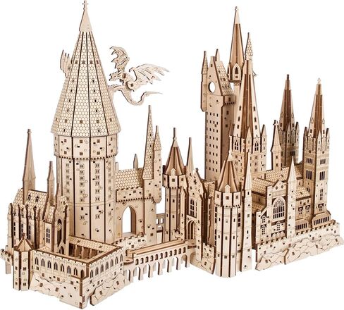 UGEARS Harry Potter Quidditch Pinball Machine - Wooden Models to Build for Adults with Engaging Gameplay - Wooden Pinball Machine Experience in 3D Puzzle Design - Ideal for Wooden Model Kits Fans in Saudi Arabia