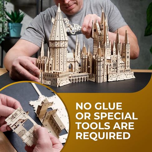 UGEARS Harry Potter Quidditch Pinball Machine - Wooden Models to Build for Adults with Engaging Gameplay - Wooden Pinball Machine Experience in 3D Puzzle Design - Ideal for Wooden Model Kits Fans in Saudi Arabia