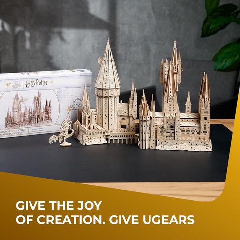 UGEARS Harry Potter Quidditch Pinball Machine - Wooden Models to Build for Adults with Engaging Gameplay - Wooden Pinball Machine Experience in 3D Puzzle Design - Ideal for Wooden Model Kits Fans in Saudi Arabia