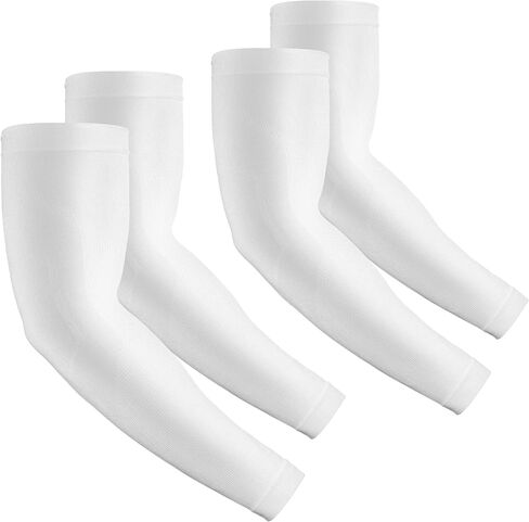 Rescoto 2 Pairs UV Protection Cooling Arm Sleeves Compression Sun Sleeves for Men Women Youth, Tattoo Cover Up, UPF 50 in Saudi Arabia