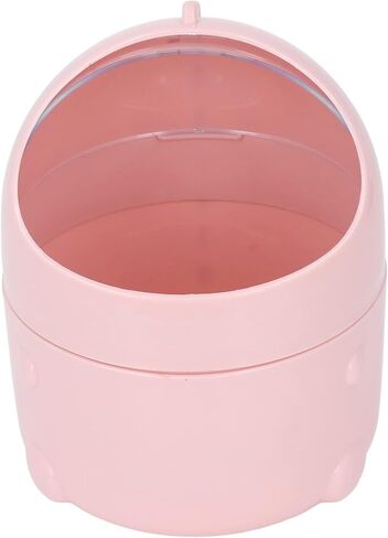 Mini Desktop Trash Can Baby Dinosaur Design Large Mouth Detachable Nonslip Plastic Trash Can for Home Office Bedroom (Pink Baby Dinosaur) in Saudi Arabia