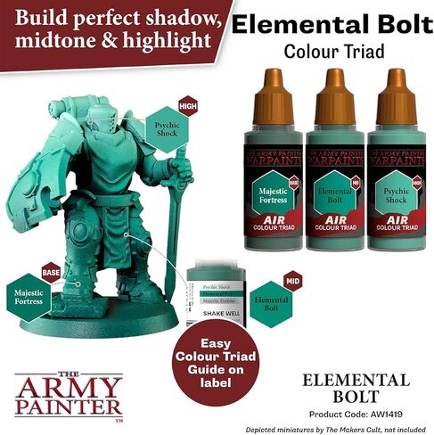 The Army Painter Warpaint Air Goblin Green - طلاء مائي أكريليك غير سام شديد الصبغة للعب الأدوار على الطاولة وألعاب الطاولة وألعاب الحرب نموذج مصغر للرسم in Saudi Arabia