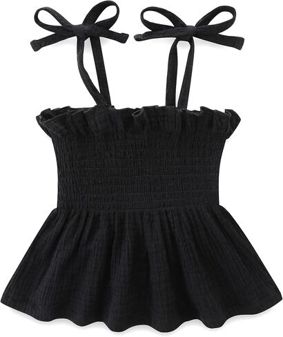 ملابس صغيرة فتيات الصيف ملابس الملابس بلا أكمام بانت مجموعة صلبة اللون in Kuwait