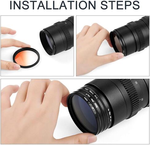 30 mm Circular Gradient Gradient Color Lens Filter for SLR Cameras.(Grad Orange) in Saudi Arabia