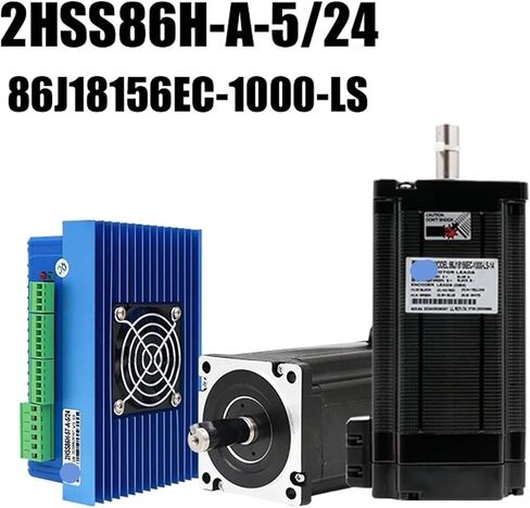 1pcs مغلق حلقة خطوة محرك عالية TQ 12N.M 1699 أوقية في 100VDC 80VAC السهود السائق مجموعة 2HSSS86H عمود 14 ملم (محرك 12NM) in Saudi Arabia