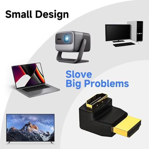 في سي اي محول زاوية قائمة في سي اي 3D & 4K يدعم HDMI 90 درجة ذكر إلى أنثى in Kuwait