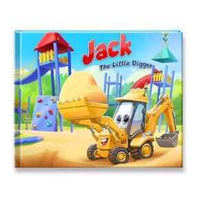 The Little Digger Personalized Story Book - Custom Children's Book, 11in x 8.5in, Yellow