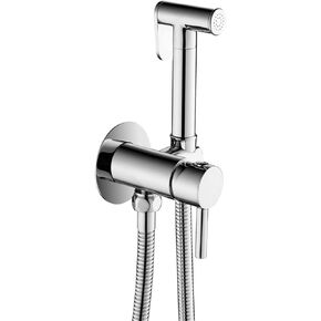 Bidet Sprayer Kit - Wall Mounted Hot and Cold Handheld Toilet Faucet for Cloth Diapers, Easy Installation - Gunmetal Gray Finish