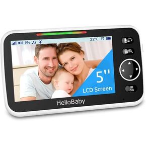HelloBaby HB6550 2024/2025 Version Monitor Only - Only for HB6550 Video Monitor with Camera and Audio, Baby Monitor Display, Replace HB6550 Screen, Parent Unit, 𝐍𝐨𝐭 𝐟𝐨𝐫 𝐇𝐁𝟔𝟑𝟓𝟏/𝐇𝐁𝟔𝟐𝟓𝟎