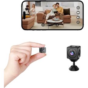 Mini HD Hidden Camera, Indoor Wireless mini spy Camera, Nanny Hidden Camera with Motion Detection and Night Vision Functions, 2K HD Camera Suitable for Pets/Babies/Offices.