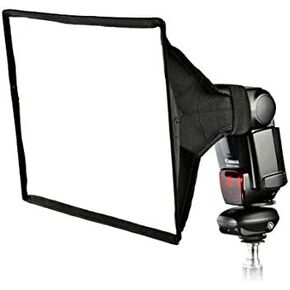 Phototrust 8 "× 12" Diffuser Square Square Square Square المتوافق مع Nikon SB-500 SB-700 SB-800 SB-900 SB-910 Canon 90EX 270EX II 320EX 380EX 430EX II 550EX 580EXII