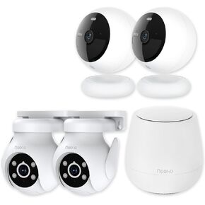 Noorio Home Security Camera System with CD200×2，B211×2，H100×1