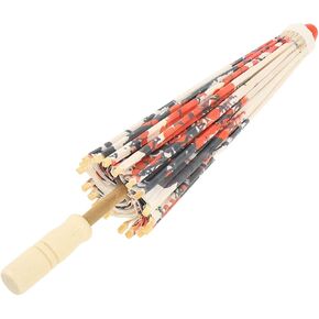 Pomya Oil Paper Umbrella, Durable Decorative Chinese Umbrella Multipurpose for Wedding Parties