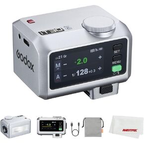 Godox IT30 Pro S IT30PRO S IT30PRO-S IT30PROS MINI FLASH لكاميرا Sony ، التعرض التلقائي TTL ، HSS 1/8000 ثانية ، 2.4 جرام لاسلكي XSYSTEM ، 2.8 "شاشة لمس كامل اللون (Silver)