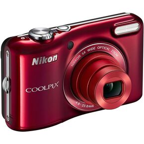 Nikon COOLPIX L28 20.1 MP Digital Camera with 5x Zoom Lens and 3" LCD (Red) (OLD MODEL)
