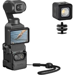 Bundle: SMALLRIG Cage for DJI Osmo Pocket 3 5072 and RM01 Mini LED Video Light 3405 and