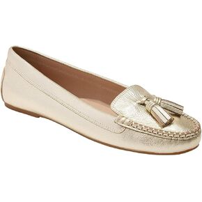 Jack Rogers Women's Melnick Tassel Moc-Leather Platinum Moccasin
