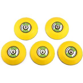 5pcs Backing Pads 3" 75mm Hook&Loop Polishing Sander Backer Plates Backing Pad M6 Thread Fit for Air Sander Buffing Hand Tool Accessories