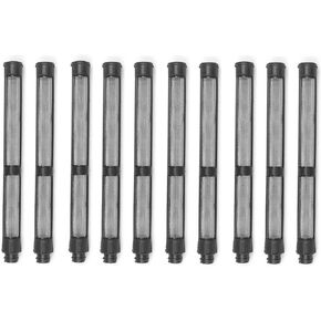10pcs Airless Spray Pump Filter Grid 60 Mesh 4.33 X 0.39in Black Fit for 390/395/490/495 Airless Spraying Machine Filters Hand Tool Accessories