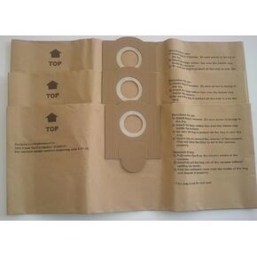Fein 3 Turbo I 913038K01 Disposable Paper Bags Turbo I Models, Generic 3pk.