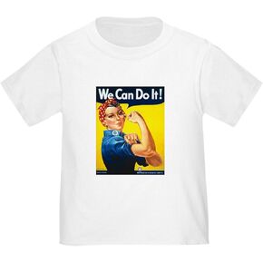 CafePress Rosie The Riveter We Can Do It! Toddler T Shirt Cute Toddler Graphic Tee, 100% Cotton