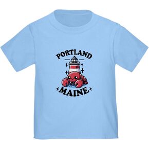 CafePress Portland Maine Funny Lobster Toddler T Shirt Cute Toddler Graphic Tee, 100% Cotton