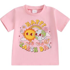 Earth Day Shirt Toddler Boys Girls Be Kind to The Earth/Happy Earth Day Kids Planet Earth Day T-Shirt Top