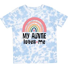 inktastic My Auntie Loves Me Niece Rainbow Toddler T-Shirt