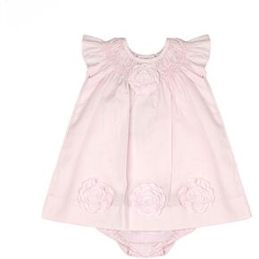 Baby Girl Classic Pink Dress - Cut Out Flowers, 3M