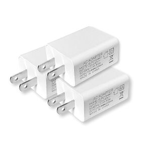 3 Pack 5V 2A USB Cam Power Adapter for Outdoor Wyze Nest cam,Kasa,Google Nest,Blink Mini Pan,Arlo,Ring Stick Cam,Ring Spotlight,YI Dome,Furbo Dog,Dropcam Security Camera Wall Charger Charging Cable