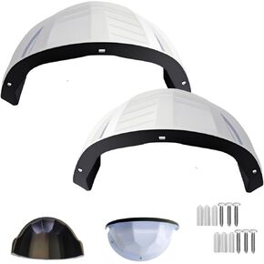2-Pack Sun Rain Shade CCTV Security Camera Cover Outdoor Top Cover Shield Protective Roof for CCTV Surveillance Camera Hikvision/Nest/Ring/Arlo/Dome/Bullet/Bell