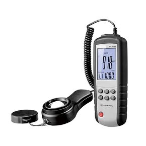 Light Meters, LED Illuminance/Light Meter Up to 400,000 Lux / 40,000 Fc Lar Backlit Display, Light Meter for Plants, Home & Office LEDs