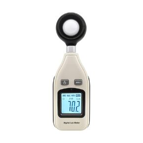Light Meters, Light Meter Spectrometer 0.1~200,000Lux Hold Function, 2 in 1 Auto Manual Range Ambient Lighting Tester for Photometer Photography 0.1Lux