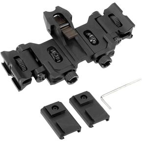 Binocular Bridge Mount Compatible with MUM-14/GT-14 PVS14 Night Vision & Skeet IR IRPatrol Thermal Scopes, Flip-Up NVG Helmet Mounting System Fit Horn G11 Interface Shoe