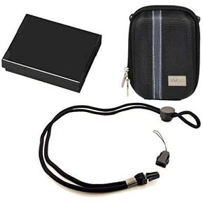 Stuff I Need Package for Olympus Stylus XZ-1 Digital Camera - Includes: Li-50B High Capacity Replacement Battery + Deluxe Hard Shell Padded Case + Neck Strap