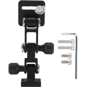 Camera Center Bracket, Telephoto Zoom Lens Support with Plate, Stable and Portable Aluminum Alloy Construction for Medium and Lenses