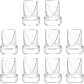صمامات Duckbill 10pcs متوافقة مع مضخة الثدي Momcozy M5 القابلة للارتداء ولأيدي Momcozy V1 / V2 مضخات خالية